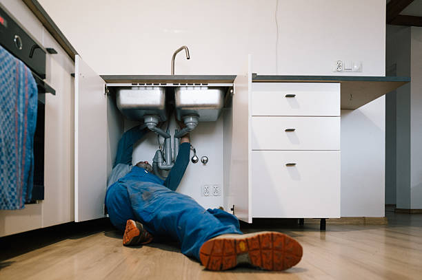 Professional Leak Detection technician working in Burnett, WI